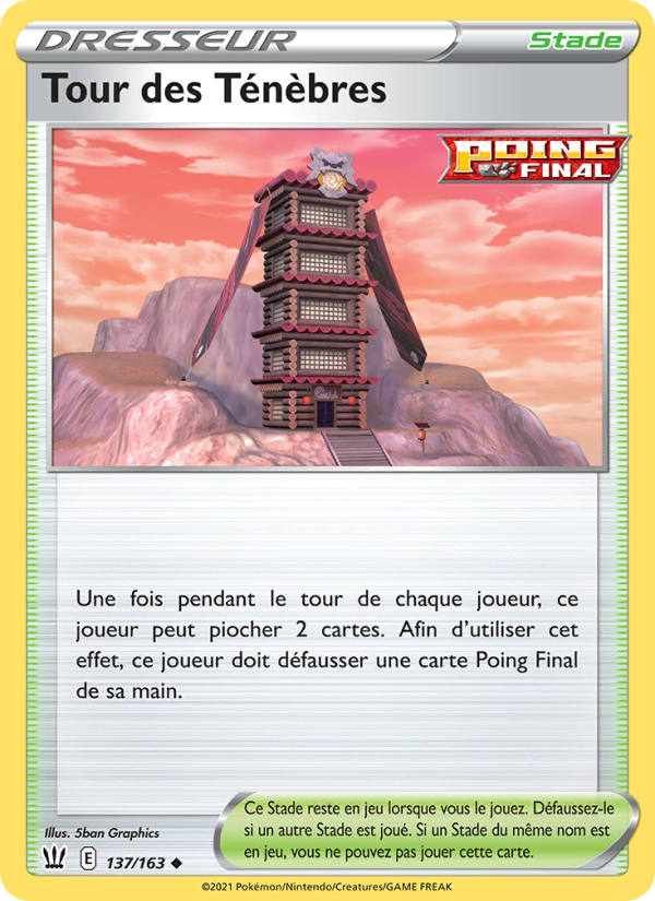 Tour des Ténèbres 137 — Styles de combat (French Pokémon TCG card)