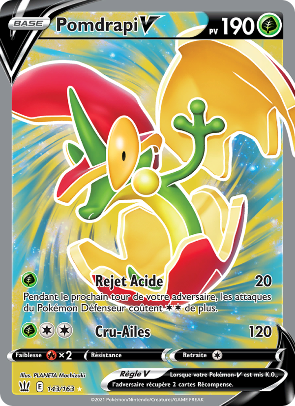 Pomdrapi V 143 — Styles de combat (French Pokémon TCG card)