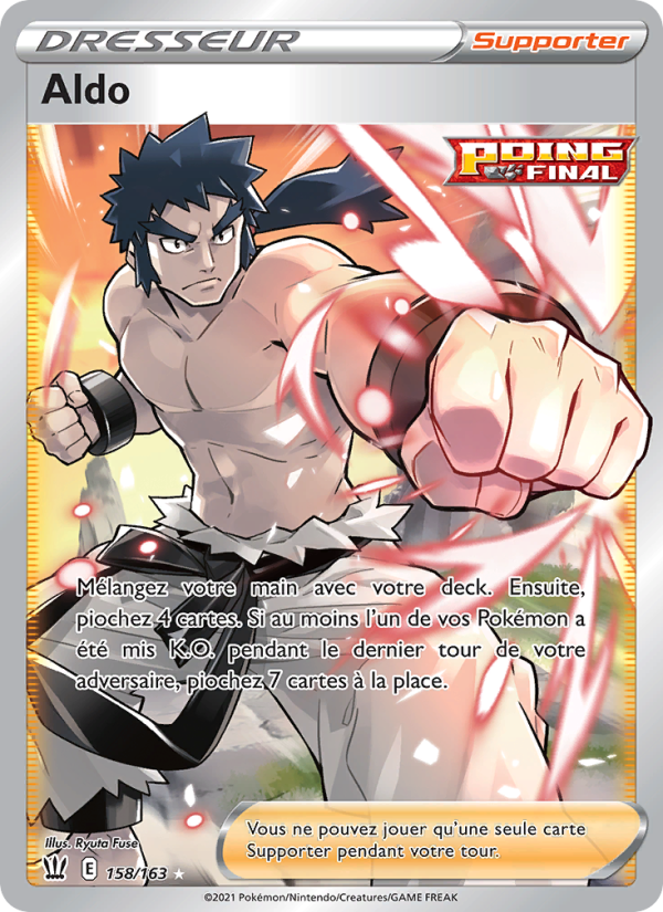 Aldo 158 — Styles de combat (French Pokémon TCG card)
