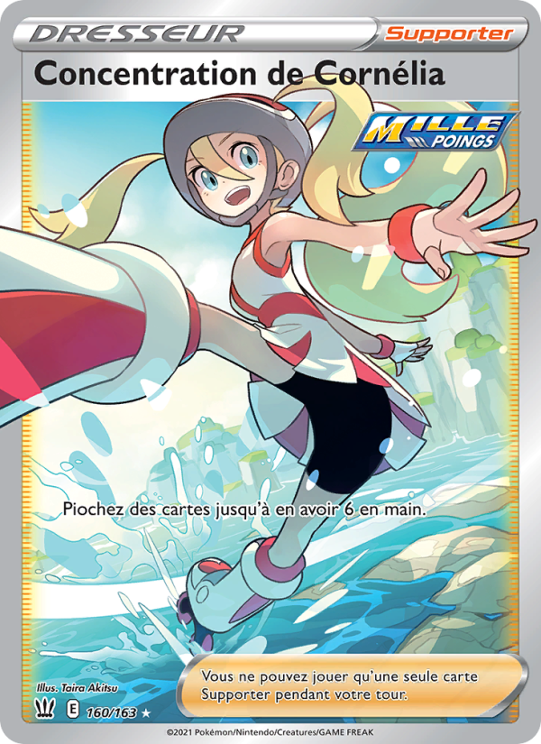 Concentration de Cornélia 160 — Styles de combat (French Pokémon TCG card)