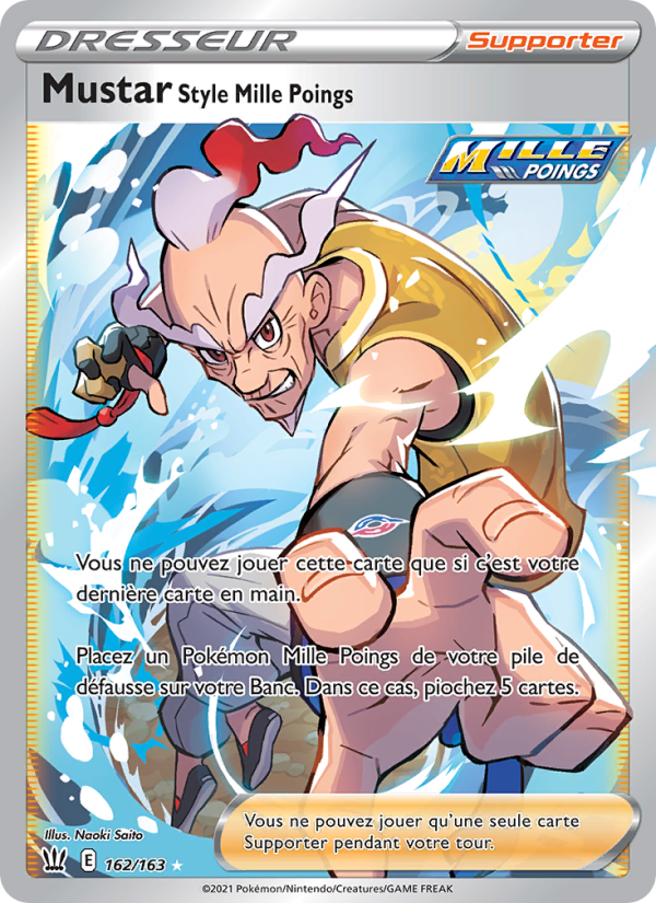 Mustar Style Mille Poings 162 — Styles de combat (French Pokémon TCG card)