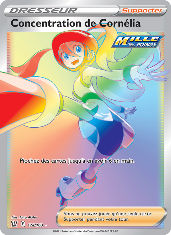 Concentration de Cornélia 174 — Styles de combat (French Pokémon TCG card)