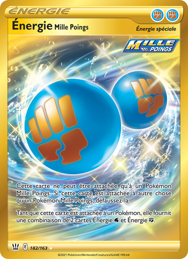Énergie Mille Poings 182 — Styles de combat (French Pokémon TCG card)