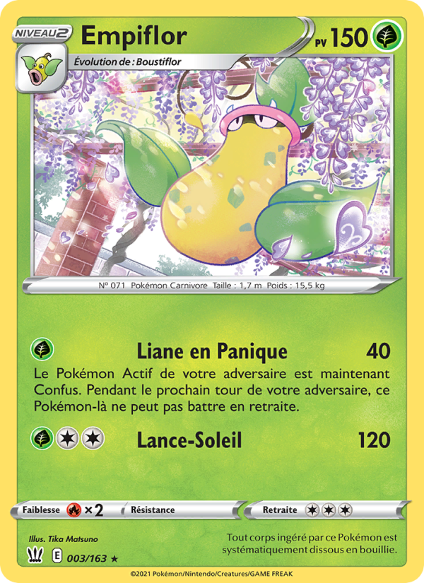 Empiflor 3 — Styles de combat (French Pokémon TCG card)
