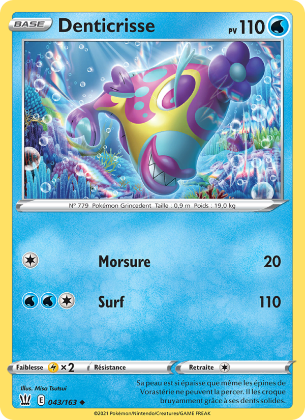 Denticrisse 43 — Styles de combat (French Pokémon TCG card)