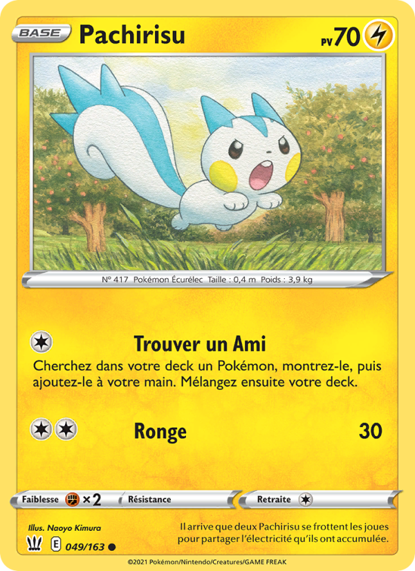 Pachirisu 49 — Styles de combat (French Pokémon TCG card)