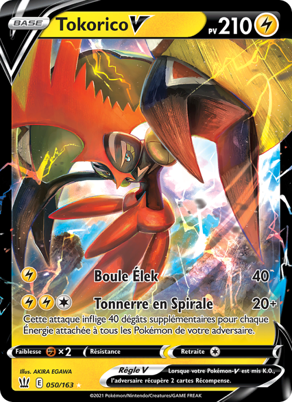Tokorico V 50 — Styles de combat (French Pokémon TCG card)