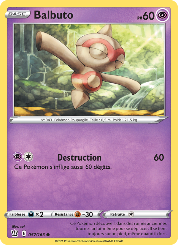 Balbuto 57 — Styles de combat (French Pokémon TCG card)