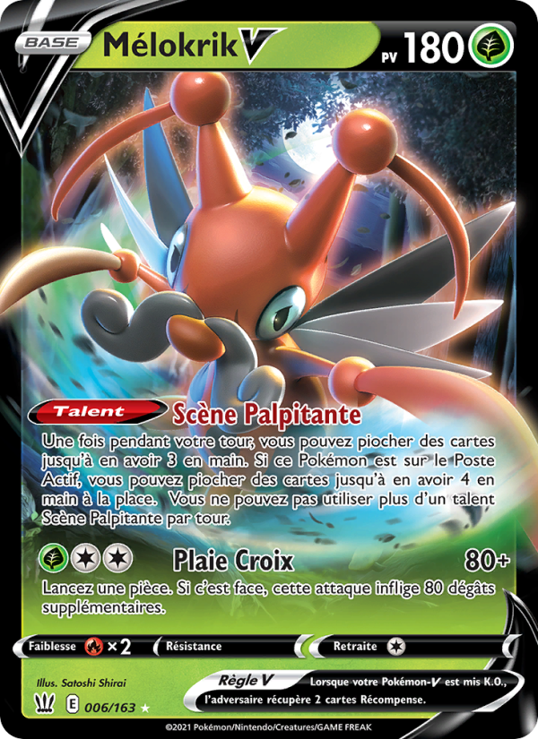 Mélokrik V 6 — Styles de combat (French Pokémon TCG card)