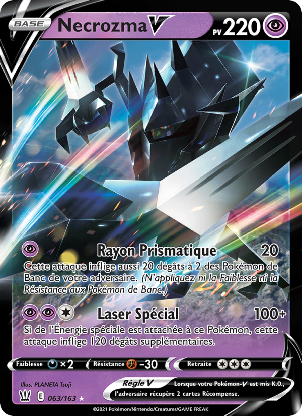 Necrozma V 63 — Styles de combat (French Pokémon TCG card)