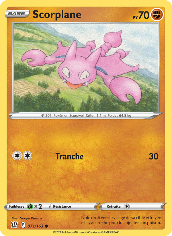 Scorplane 71 — Styles de combat (French Pokémon TCG card)