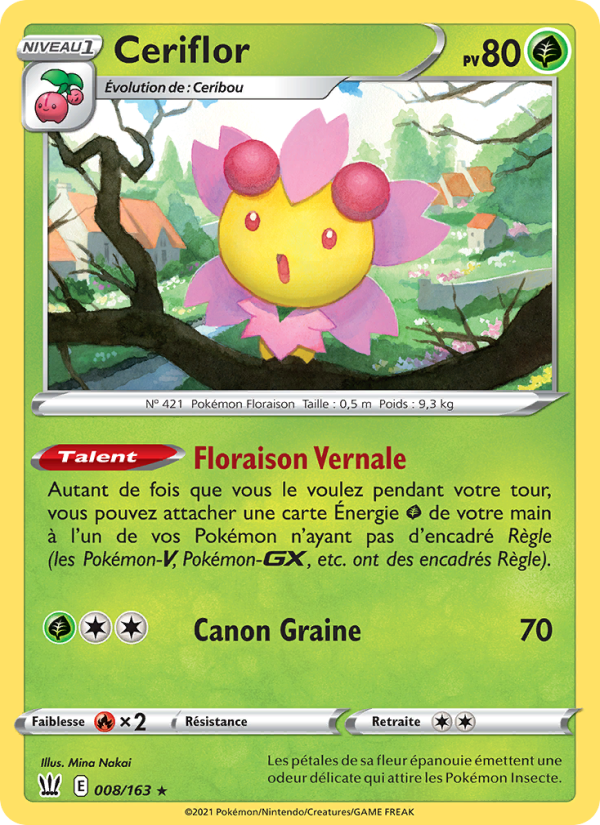 Ceriflor 8 — Styles de combat (French Pokémon TCG card)
