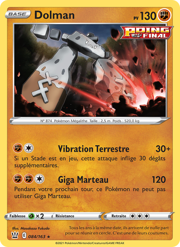 Dolman 84 — Styles de combat (French Pokémon TCG card)