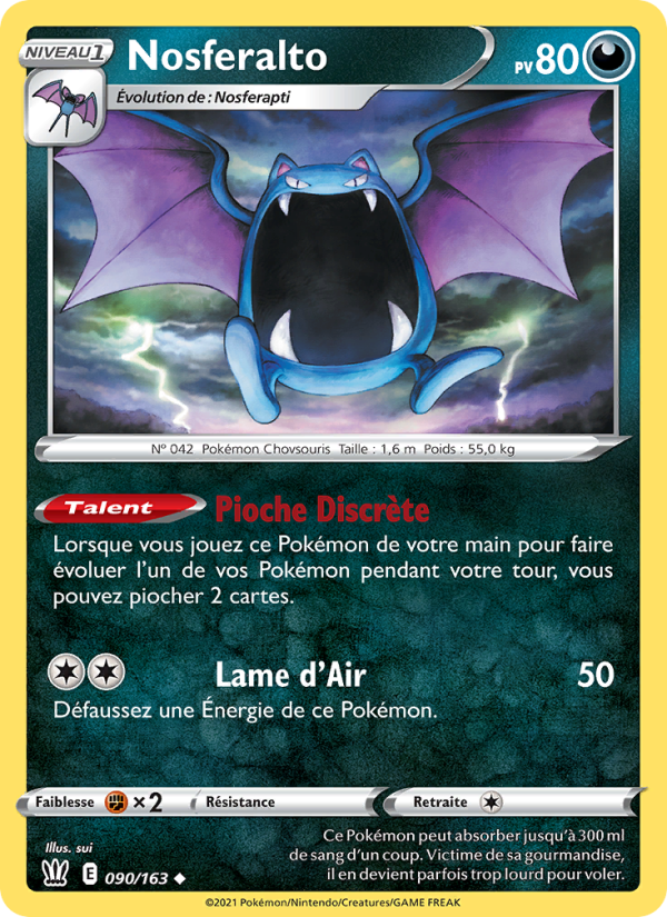 Nosferalto 90 — Styles de combat (French Pokémon TCG card)