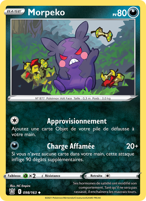 Morpeko 98 — Styles de combat (French Pokémon TCG card)