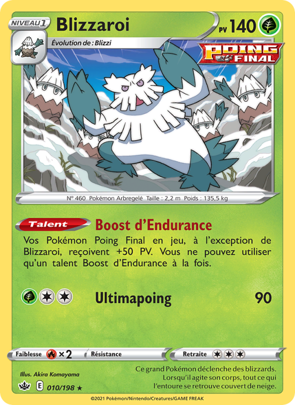 Blizzaroi 10 — Règne de Glace (French Pokémon TCG card)