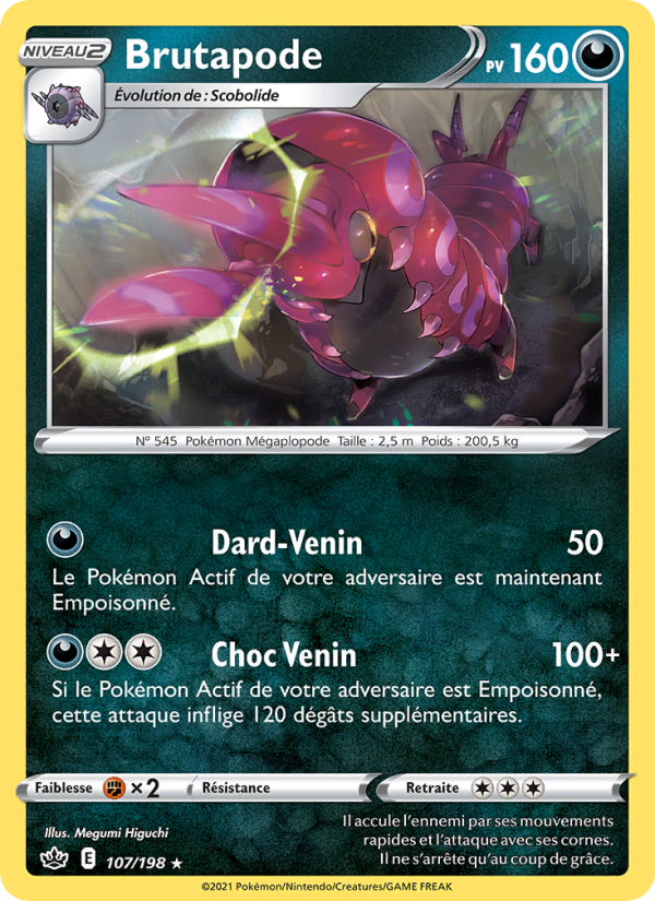 Brutapode 107 — Règne de Glace (French Pokémon TCG card)