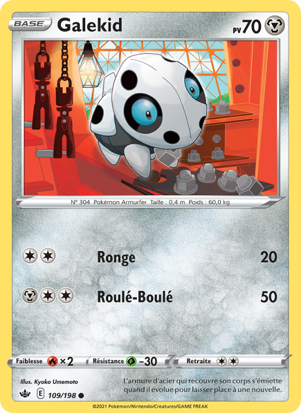 Galekid 109 — Règne de Glace (French Pokémon TCG card)