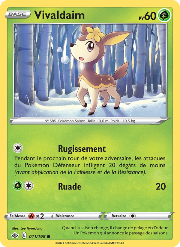 Vivaldaim 11 — Règne de Glace (French Pokémon TCG card)