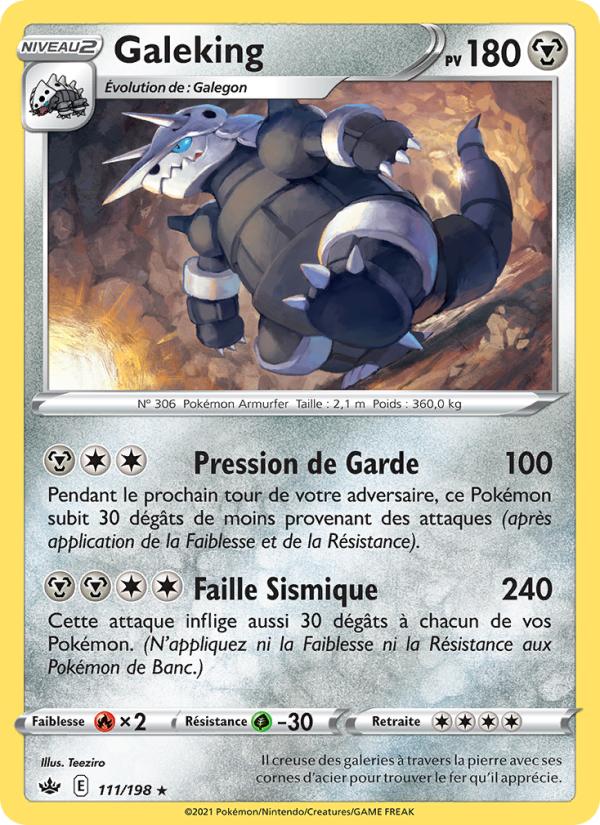 Galeking 111 — Règne de Glace (French Pokémon TCG card)