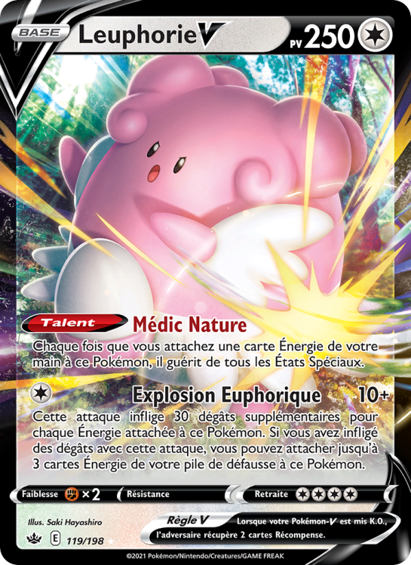 Leuphorie V 119 — Règne de Glace (French Pokémon TCG card)