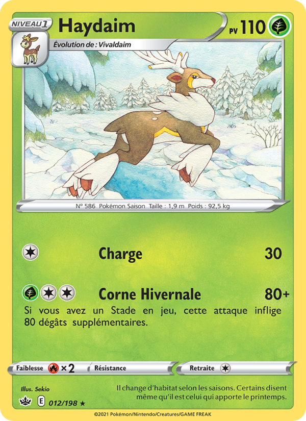 Haydaim 12 — Règne de Glace (French Pokémon TCG card)