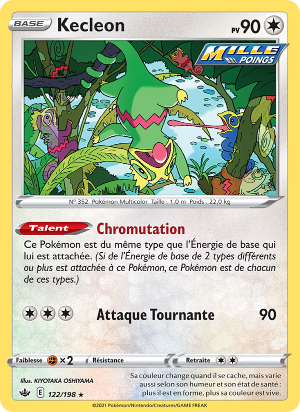 Kecleon 122 — Règne de Glace (French Pokémon TCG card)