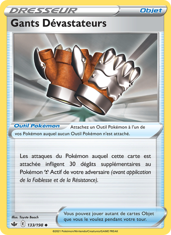 Gants Dévastateurs 133 — Règne de Glace (French Pokémon TCG card)