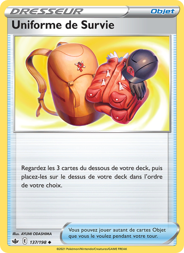 Uniforme de Survie 137 — Règne de Glace (French Pokémon TCG card)