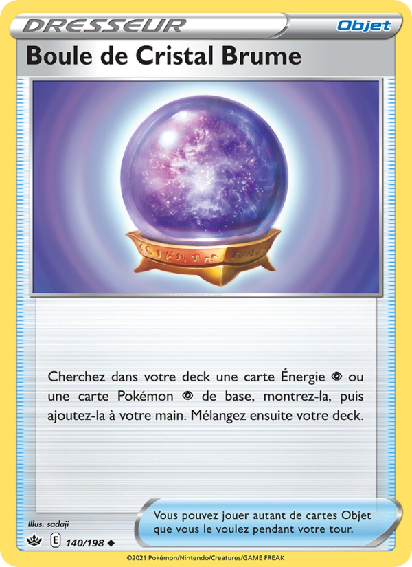 Boule de Cristal Brume 140 — Règne de Glace (French Pokémon TCG card)