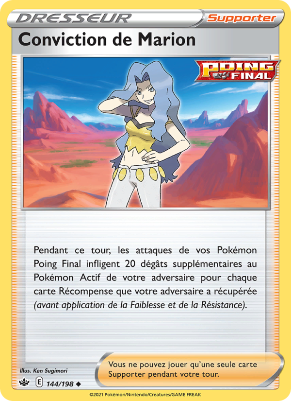 Conviction de Marion 144 — Règne de Glace (French Pokémon TCG card)