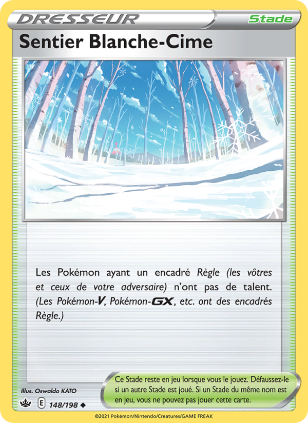 Sentier Blanche-Cime 148 — Règne de Glace (French Pokémon TCG card)