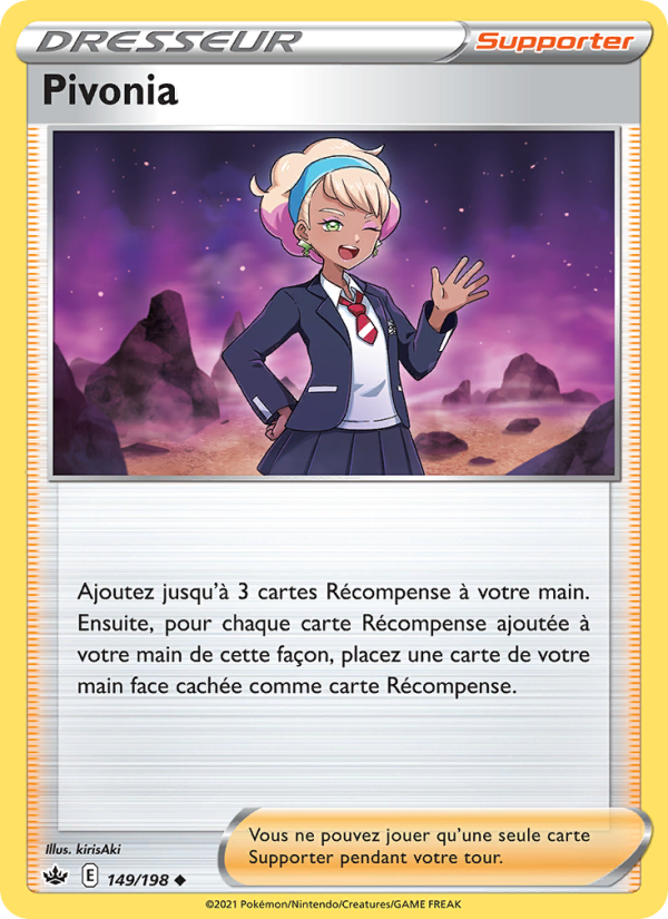 Pivonia 149 — Règne de Glace (French Pokémon TCG card)