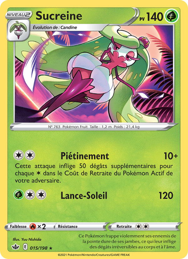 Sucreine 15 — Règne de Glace (French Pokémon TCG card)