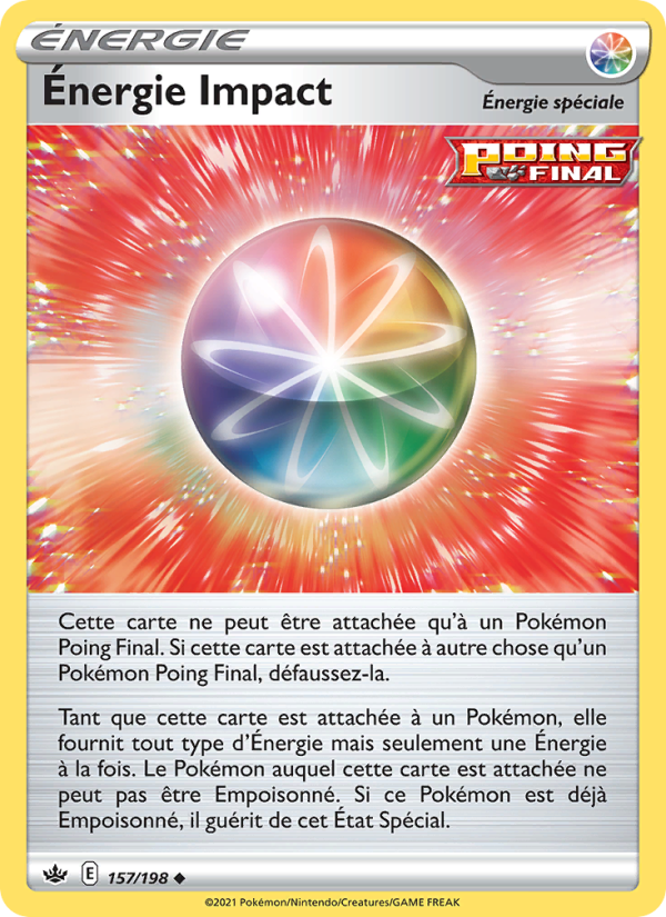 Énergie Impact 157 — Règne de Glace (French Pokémon TCG card)