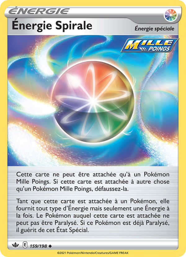 Énergie Spirale 159 — Règne de Glace (French Pokémon TCG card)