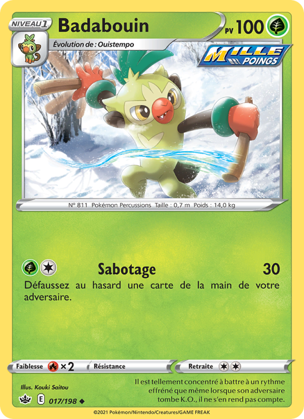 Badabouin 17 — Règne de Glace (French Pokémon TCG card)