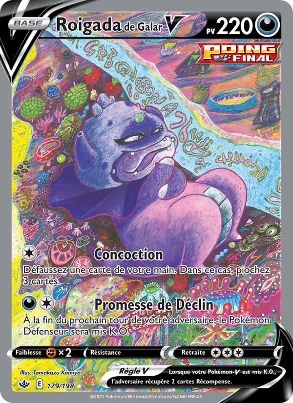 Roigada de Galar V 179 — Règne de Glace (French Pokémon TCG card)