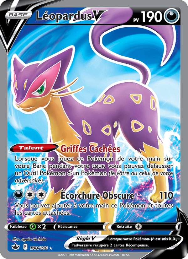 Léopardus V 180 — Règne de Glace (French Pokémon TCG card)