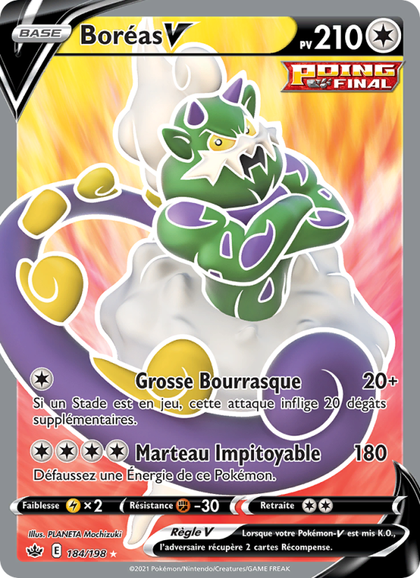 Boréas V 184 — Règne de Glace (French Pokémon TCG card)