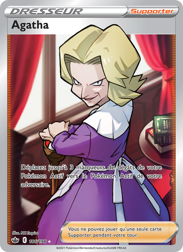 Agatha 186 — Règne de Glace (French Pokémon TCG card)