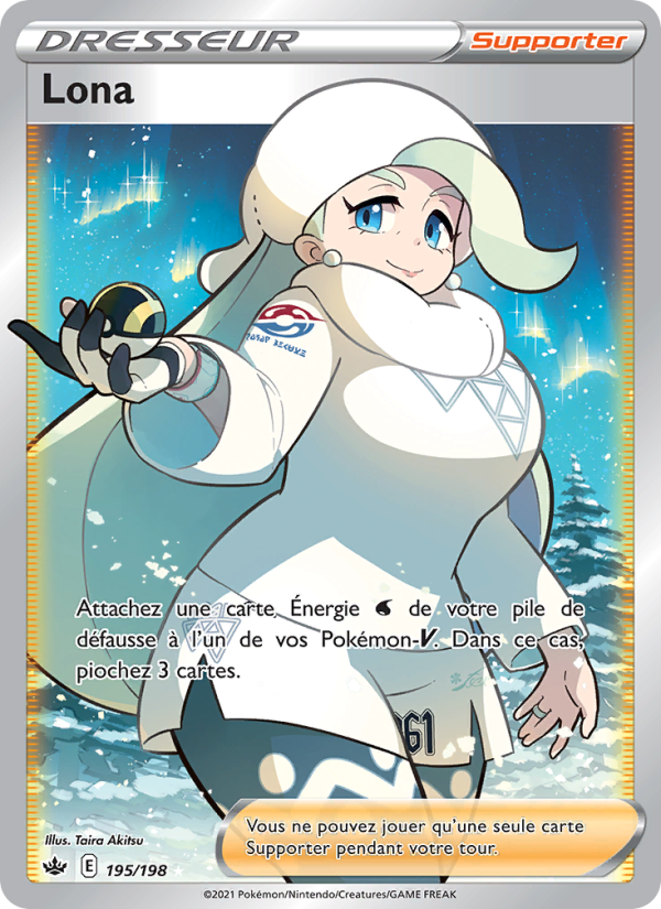 Lona 195 — Règne de Glace (French Pokémon TCG card)