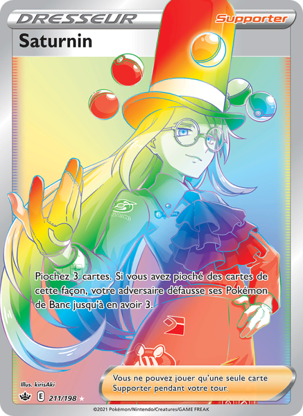 Saturnin 211 — Règne de Glace (French Pokémon TCG card)