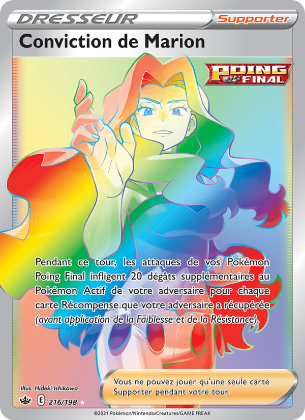 Conviction de Marion 216 — Règne de Glace (French Pokémon TCG card)