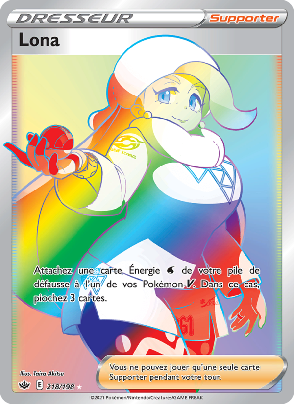 Lona 218 — Règne de Glace (French Pokémon TCG card)