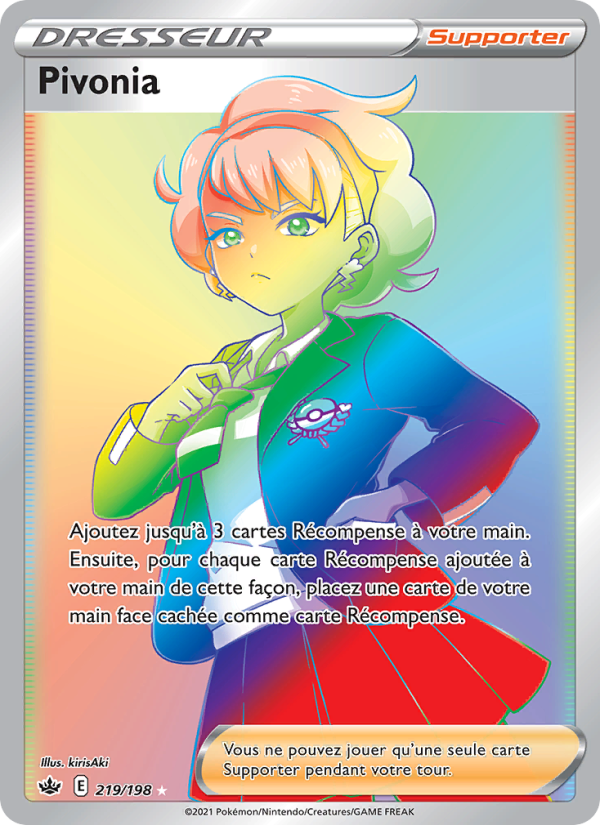 Pivonia 219 — Règne de Glace (French Pokémon TCG card)