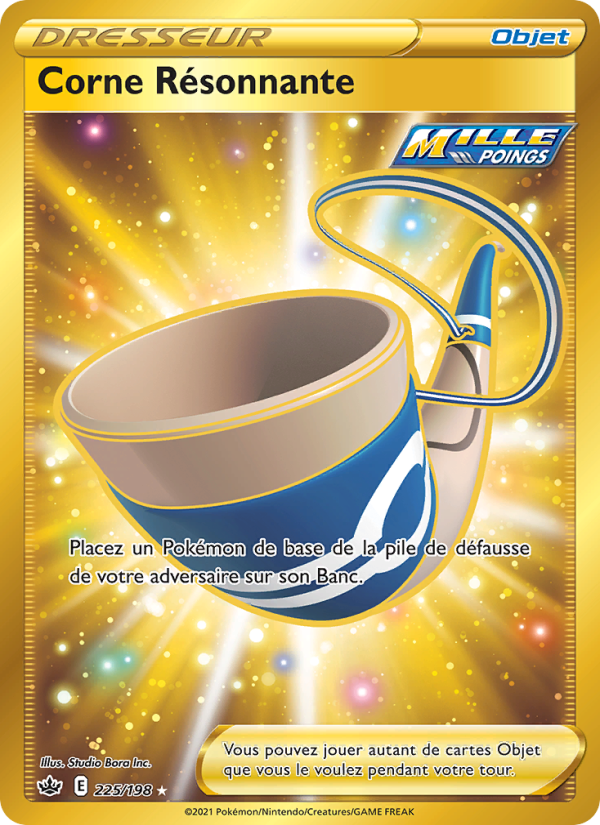 Corne Résonnante 225 — Règne de Glace (French Pokémon TCG card)