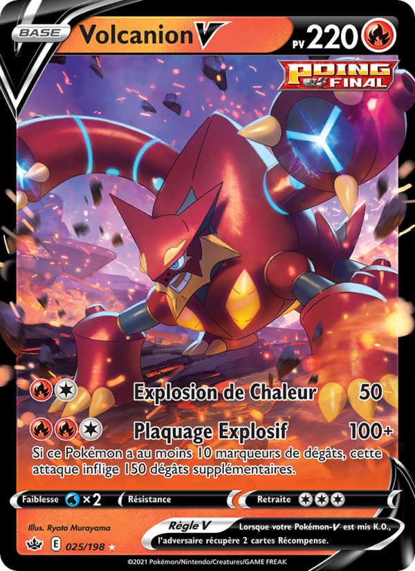 Volcanion V 25 — Règne de Glace (French Pokémon TCG card)