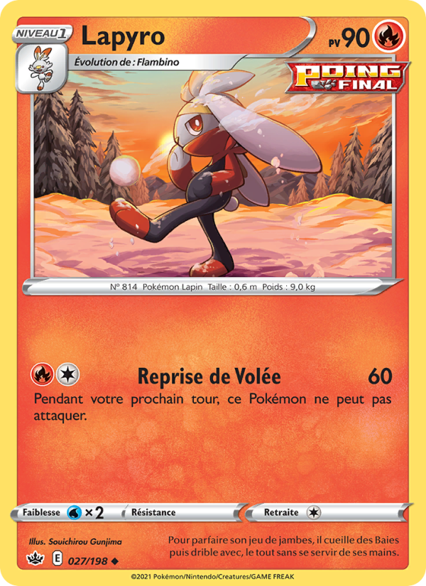 Lapyro 27 — Règne de Glace (French Pokémon TCG card)