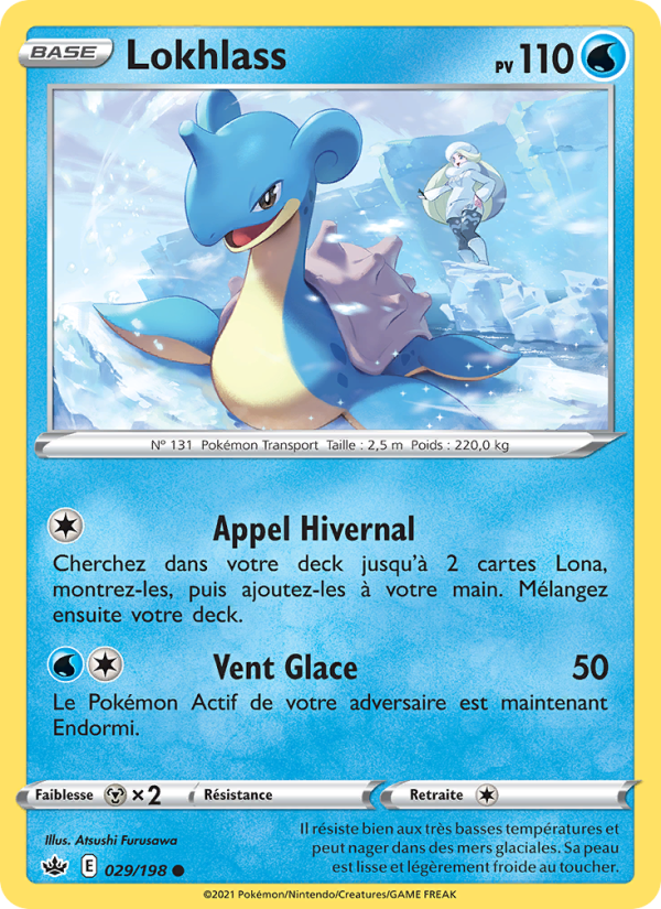 Lokhlass 29 — Règne de Glace (French Pokémon TCG card)